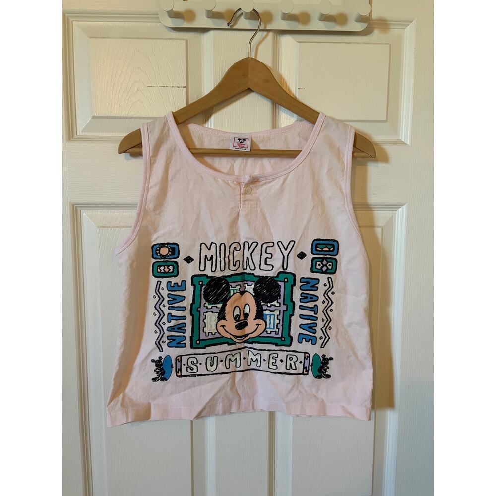 Vintage 90s Disney Mickey cropped tank top